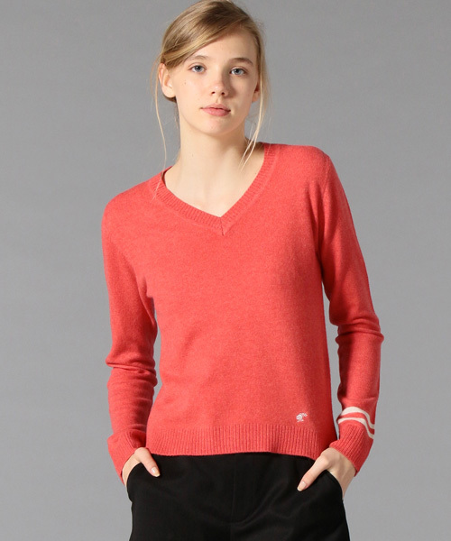 LOVELESS(ラブレス)の「【LOVELESS】WOMENS カシミヤVネックニット(ニット/セーター・レディース・グレー/ブラック/ピンク・34/36)」の1枚目の写真