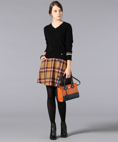 LOVELESS(ラブレス)の「【LOVELESS】WOMENS カシミヤVネックニット(ニット/セーター・レディース・グレー/ブラック/ピンク・34/36)」の5枚目の写真