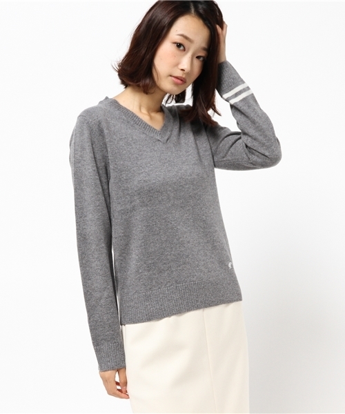LOVELESS(ラブレス)の「【LOVELESS】WOMENS カシミヤVネックニット(ニット/セーター・レディース・グレー/ブラック/ピンク・34/36)」の16枚目の写真