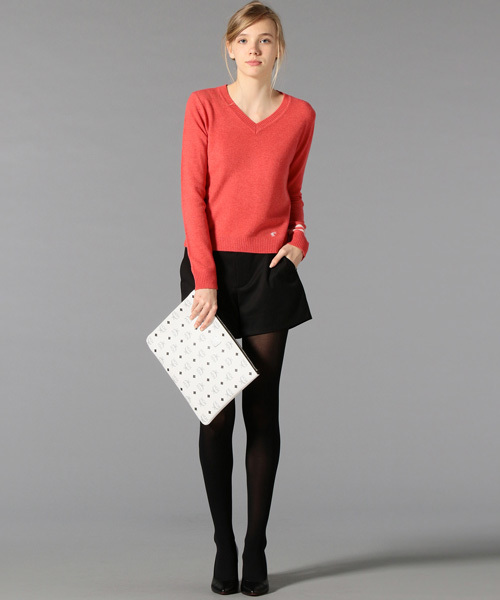 LOVELESS(ラブレス)の「【LOVELESS】WOMENS カシミヤVネックニット(ニット/セーター・レディース・グレー/ブラック/ピンク・34/36)」の15枚目の写真