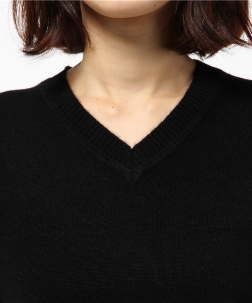 LOVELESS(ラブレス)の「【LOVELESS】WOMENS カシミヤVネックニット(ニット/セーター・レディース・グレー/ブラック/ピンク・34/36)」の9枚目の写真
