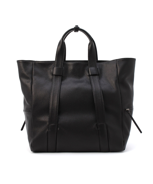 GALLERIANT（ガレリアント）の「GALLERIANT レザートートバッグ（トートバッグ・メンズ・ブラック/ネイビー・FREE）」の2枚目の写真