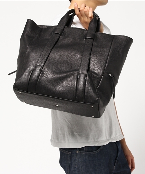 GALLERIANT（ガレリアント）の「GALLERIANT レザートートバッグ（トートバッグ・メンズ・ブラック/ネイビー・FREE）」の7枚目の写真