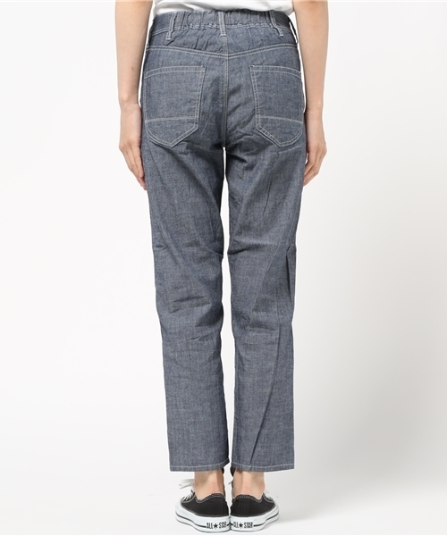 LBC（エルビーシー）の「コットンシャンブレー無地トラウザーパンツ（その他パンツ・レディース・ブルー/ネイビー・MEDIUM/SMALL/LARGE）」の8枚目の写真