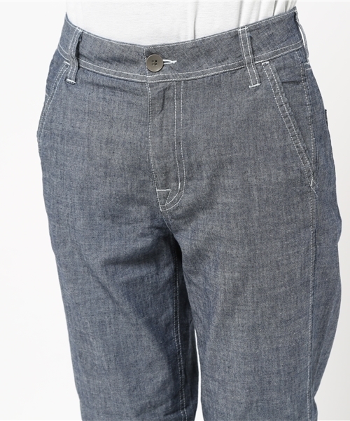 LBC（エルビーシー）の「コットンシャンブレー無地トラウザーパンツ（その他パンツ・レディース・ブルー/ネイビー・MEDIUM/SMALL/LARGE）」の9枚目の写真