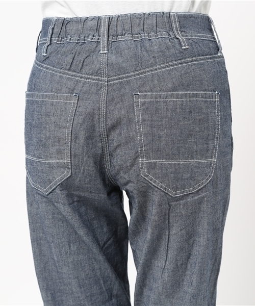 LBC（エルビーシー）の「コットンシャンブレー無地トラウザーパンツ（その他パンツ・レディース・ブルー/ネイビー・MEDIUM/SMALL/LARGE）」の10枚目の写真