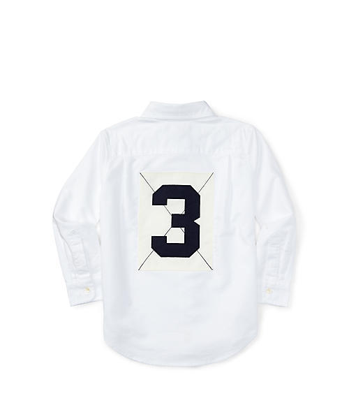 POLO RALPH LAUREN CHILDRENSWEAR(ポロ ラルフ ローレン チルドレンズウェア)の「ロングスリーブ オックスフォード ラグビーシャツ(シャツ/ブラウス・キッズ・ホワイト・7/6)」の3枚目の写真
