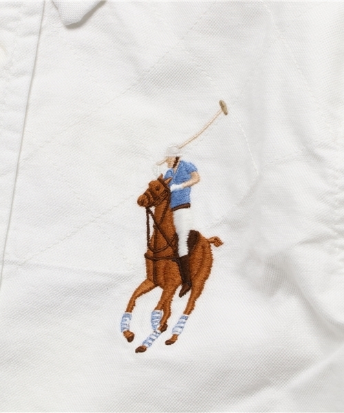 POLO RALPH LAUREN CHILDRENSWEAR(ポロ ラルフ ローレン チルドレンズウェア)の「ロングスリーブ オックスフォード ラグビーシャツ(シャツ/ブラウス・キッズ・ホワイト・7/6)」の5枚目の写真