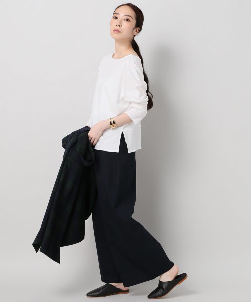 Spick & Span(スピックアンドスパン)の「#2way ウシロVアキ カットプルオーバー◆(Tシャツ/カットソー・レディース・グレー/ホワイト/ネイビー・FREE)」の10枚目の写真