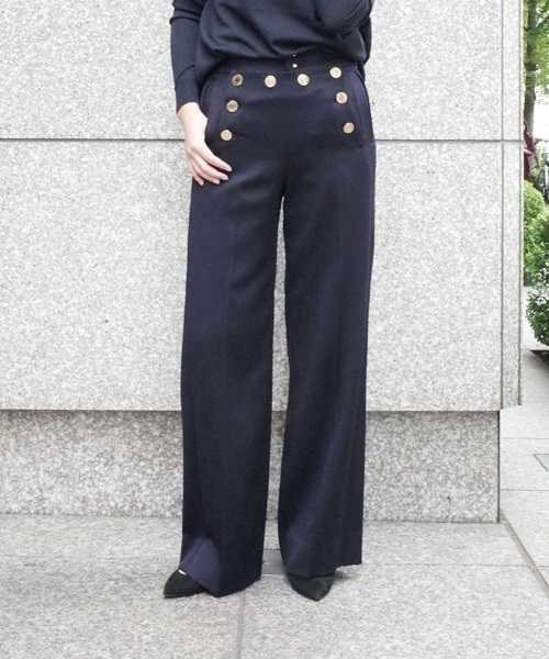 Deuxieme Classe ドゥーズィエムクラス の ウールワイドセーラーパンツ その他パンツ Wear