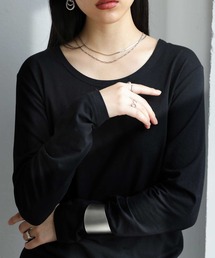 antiqua（アンティカ）の「シンプルヒートロンT（Tシャツ/カットソー・レディース）」