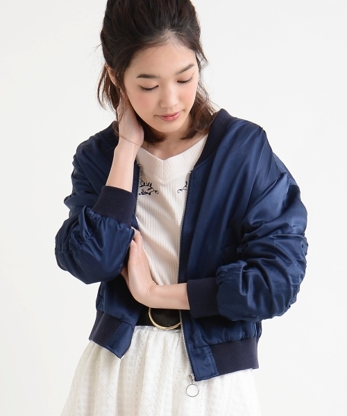 Majestic Legon マジェスティックレゴン の サテンブルゾン ブルゾン Wear