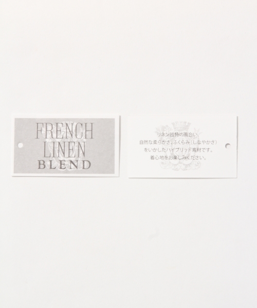 GLOBAL WORK（グローバルワーク）の「リネンレーヨンラッフルブラウスノースリーブ/759559（シャツ/ブラウス・レディース・パープル/ホワイト/ブラウン/ブラック・LARGE/MEDIUM）」の8枚目の写真