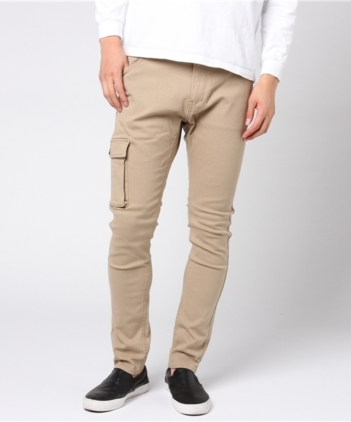 KRIFF MAYER(クリフメイヤー)の「ストレッチツイルスリムカーゴパンツ(カーゴパンツ・メンズ・ベージュ/カーキ/ダークネイビー/ブラック/サンドベージュ・SMALL/LARGE/MEDIUM/X-LARGE)」の21枚目の写真