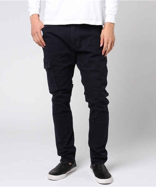 KRIFF MAYER(クリフメイヤー)の「ストレッチツイルスリムカーゴパンツ(カーゴパンツ・メンズ・ベージュ/カーキ/ダークネイビー/ブラック/サンドベージュ・SMALL/LARGE/MEDIUM/X-LARGE)」の22枚目の写真