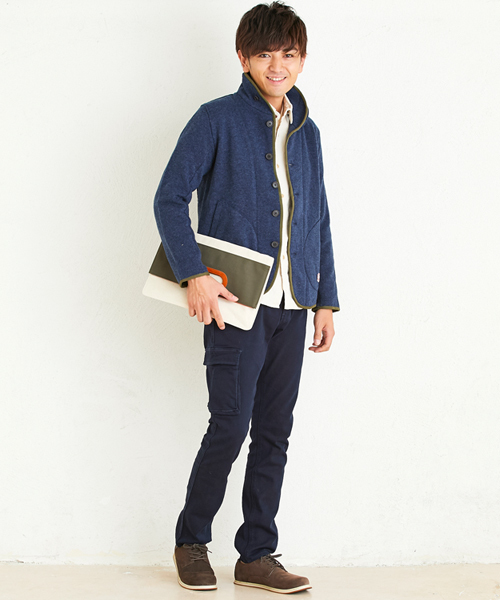 KRIFF MAYER(クリフメイヤー)の「ストレッチツイルスリムカーゴパンツ(カーゴパンツ・メンズ・ベージュ/カーキ/ダークネイビー/ブラック/サンドベージュ・SMALL/LARGE/MEDIUM/X-LARGE)」の19枚目の写真