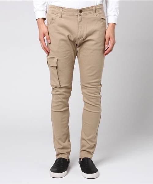 KRIFF MAYER(クリフメイヤー)の「ストレッチツイルスリムカーゴパンツ(カーゴパンツ・メンズ・ベージュ/カーキ/ダークネイビー/ブラック/サンドベージュ・SMALL/LARGE/MEDIUM/X-LARGE)」の8枚目の写真