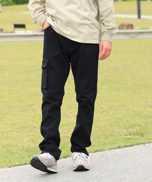 KRIFF MAYER（クリフメイヤー）の「ストレッチツイルスリムカーゴパンツ（カーゴパンツ・メンズ・ベージュ/カーキ/ダークネイビー/ブラック/サンドベージュ・SMALL/LARGE/MEDIUM/X-LARGE）」の2枚目の写真