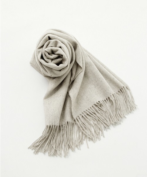 A part by(アパートバイ)の「カシミヤウールストール 763213 (ストール/ショール・レディース・ナチュラル/チャコールグレー/ブラック/ライトブルー/ライトパープル/オレンジ/ベージュ/ライトグレー・FREE)」の16枚目の写真