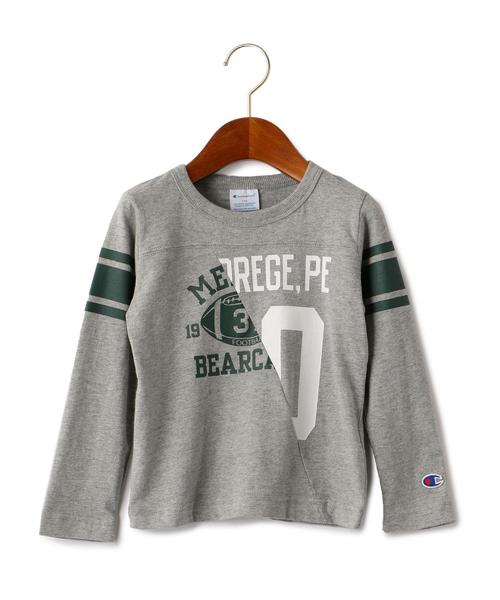 Champion（チャンピオン）の「■■■【キッズ】別注 Champion(チャンピオン) リメイクプリント ◆（Tシャツ/カットソー・キッズ・グレー/ブラック/ホワイト・110cm/130cm/120cm/100cm）」の3枚目の写真