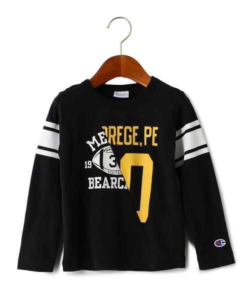 Champion（チャンピオン）の「■■■【キッズ】別注 Champion(チャンピオン) リメイクプリント ◆（Tシャツ/カットソー・キッズ・グレー/ブラック/ホワイト・110cm/130cm/120cm/100cm）」の5枚目の写真