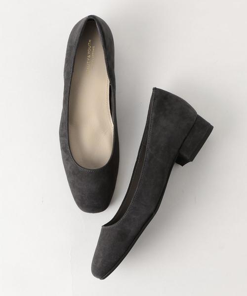 BEAUTY&YOUTH UNITED ARROWS（ビューティーアンドユースユナイテッドアローズ）の「BY スエードスクエアフラットパンプス3.0 ◆（パンプス・レディース・ピンク/ブラック/モカ/オリーブ/ダークグレー/ワインレッド・35h/37/36/38/36h/37h）」の3枚目の写真