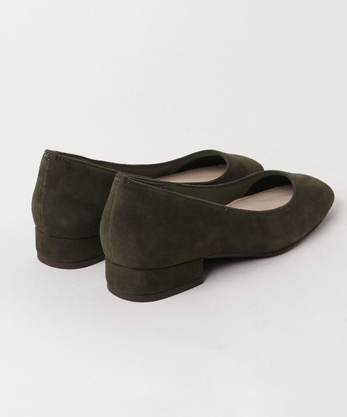 BEAUTY&YOUTH UNITED ARROWS（ビューティーアンドユースユナイテッドアローズ）の「BY スエードスクエアフラットパンプス3.0 ◆（パンプス・レディース・ピンク/ブラック/モカ/オリーブ/ダークグレー/ワインレッド・35h/37/36/38/36h/37h）」の8枚目の写真