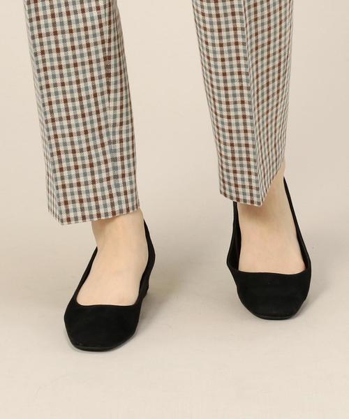 BEAUTY&YOUTH UNITED ARROWS（ビューティーアンドユースユナイテッドアローズ）の「BY スエードスクエアフラットパンプス3.0 ◆（パンプス・レディース・ピンク/ブラック/モカ/オリーブ/ダークグレー/ワインレッド・35h/37/36/38/36h/37h）」の13枚目の写真