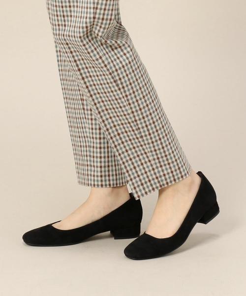 BEAUTY&YOUTH UNITED ARROWS（ビューティーアンドユースユナイテッドアローズ）の「BY スエードスクエアフラットパンプス3.0 ◆（パンプス・レディース・ピンク/ブラック/モカ/オリーブ/ダークグレー/ワインレッド・35h/37/36/38/36h/37h）」の14枚目の写真