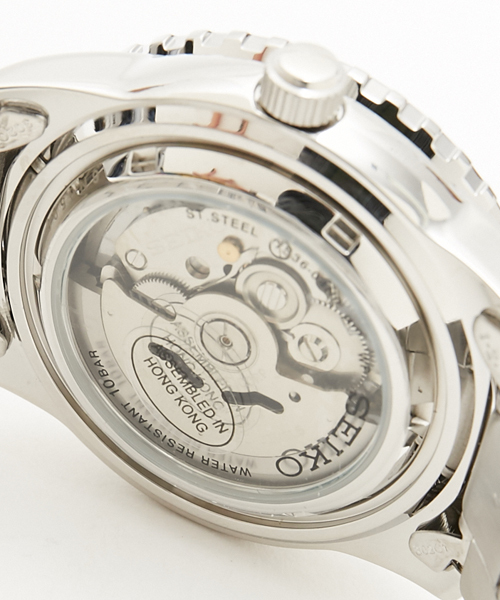 SEIKO(セイコー)の「SEIKO セイコー SEIKO5 自動巻き メタルバンド SNZH53K 155K 157K(アナログ腕時計・メンズ・ブラック×シルバー/ブラック×ゴールド/シルバー×ブルー・FREE)」の9枚目の写真
