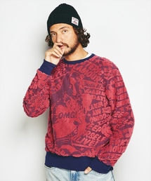 HYSTERIC GLAMOUR/ヒステリックグラマー　ジャガードスウェット HYSTERIC GLAMOUR（ヒステリックグラマー）の「POP LOGOジャカード