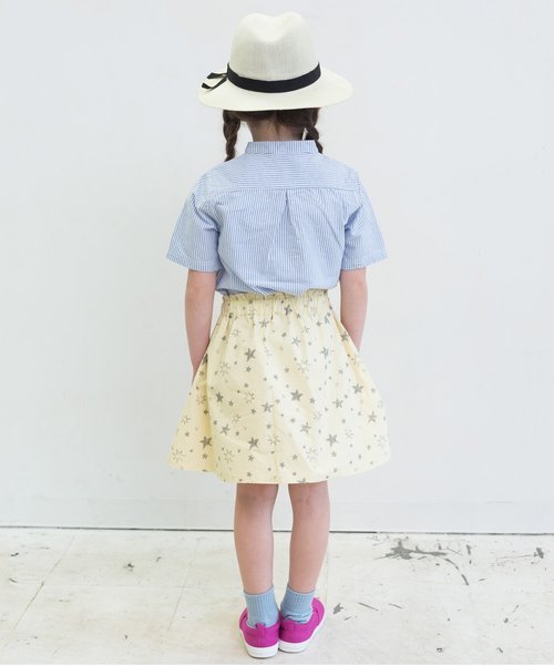 BREEZE（ブリーズ）の「ネット限定バンドカラーシャツ（シャツ/ブラウス・キッズ・ストライプ/カーキ/オフホワイト・120/110/90/140/100/130/80/95）」の10枚目の写真