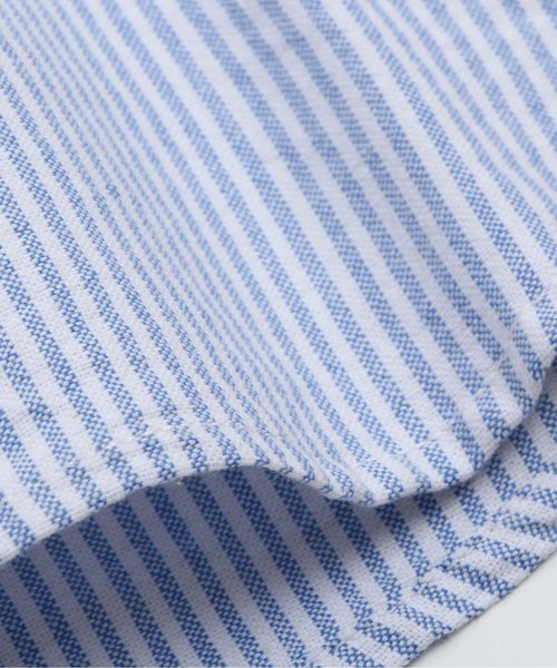 BREEZE（ブリーズ）の「ネット限定バンドカラーシャツ（シャツ/ブラウス・キッズ・ストライプ/カーキ/オフホワイト・120/110/90/140/100/130/80/95）」の15枚目の写真