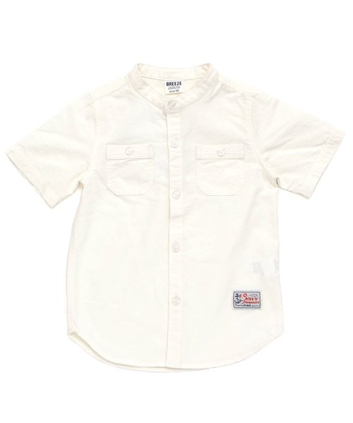 BREEZE（ブリーズ）の「ネット限定バンドカラーシャツ（シャツ/ブラウス・キッズ・ストライプ/カーキ/オフホワイト・120/110/90/140/100/130/80/95）」の16枚目の写真