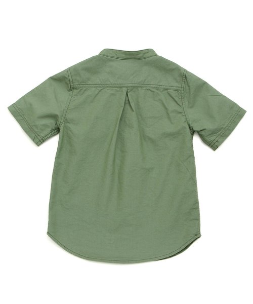 BREEZE（ブリーズ）の「ネット限定バンドカラーシャツ（シャツ/ブラウス・キッズ・ストライプ/カーキ/オフホワイト・120/110/90/140/100/130/80/95）」の18枚目の写真