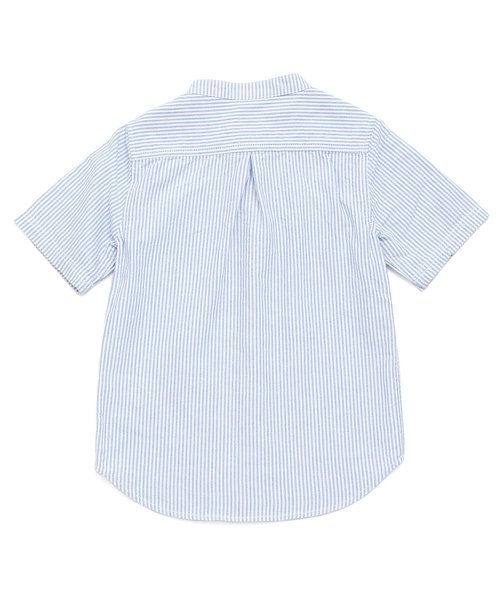 BREEZE（ブリーズ）の「ネット限定バンドカラーシャツ（シャツ/ブラウス・キッズ・ストライプ/カーキ/オフホワイト・120/110/90/140/100/130/80/95）」の20枚目の写真