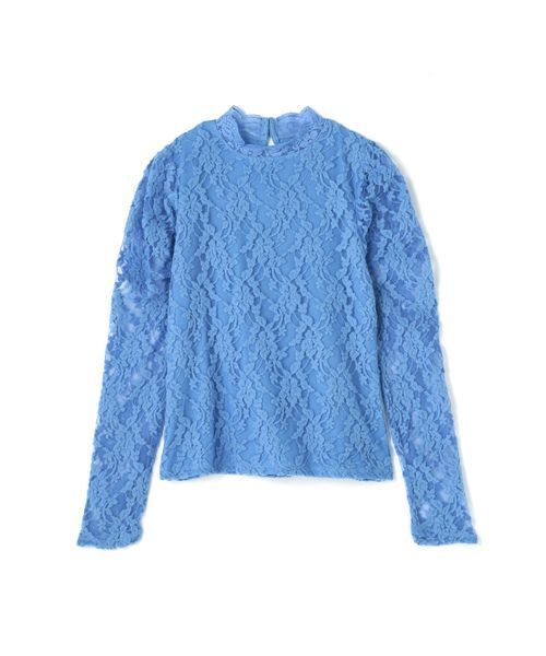 FREE'S MART(フリーズマート)の「起毛レースパワショルハイネックブラウス(シャツ/ブラウス・レディース・ホワイト/ブルー/ブラック・FREE)」の3枚目の写真