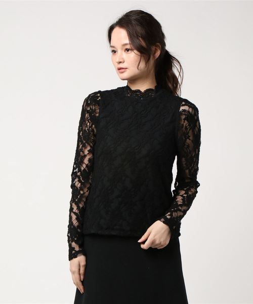 FREE'S MART(フリーズマート)の「起毛レースパワショルハイネックブラウス(シャツ/ブラウス・レディース・ホワイト/ブルー/ブラック・FREE)」の12枚目の写真