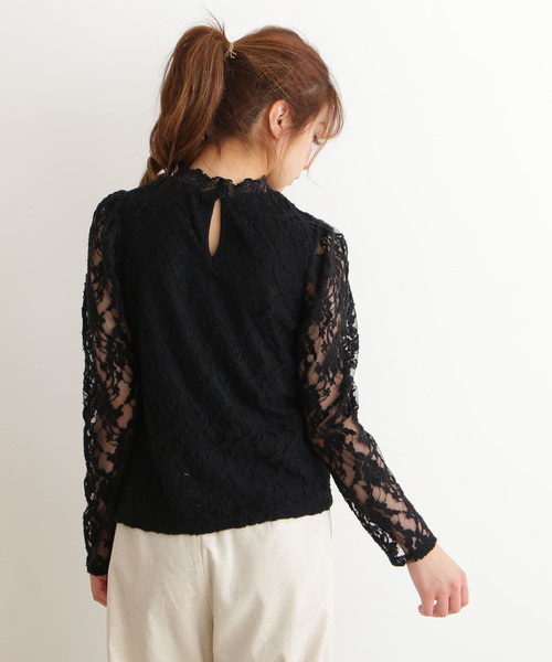 FREE'S MART(フリーズマート)の「起毛レースパワショルハイネックブラウス(シャツ/ブラウス・レディース・ホワイト/ブルー/ブラック・FREE)」の20枚目の写真