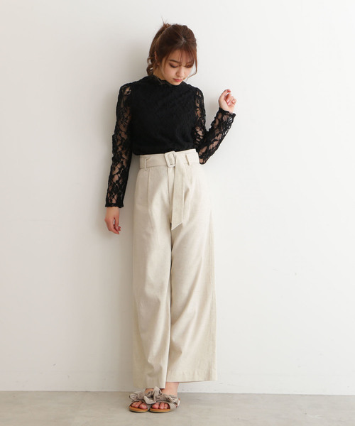 FREE'S MART(フリーズマート)の「起毛レースパワショルハイネックブラウス(シャツ/ブラウス・レディース・ホワイト/ブルー/ブラック・FREE)」の17枚目の写真