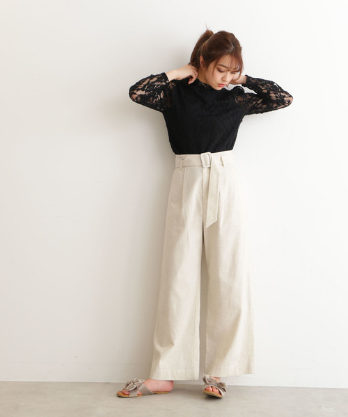 FREE'S MART(フリーズマート)の「起毛レースパワショルハイネックブラウス(シャツ/ブラウス・レディース・ホワイト/ブルー/ブラック・FREE)」の16枚目の写真