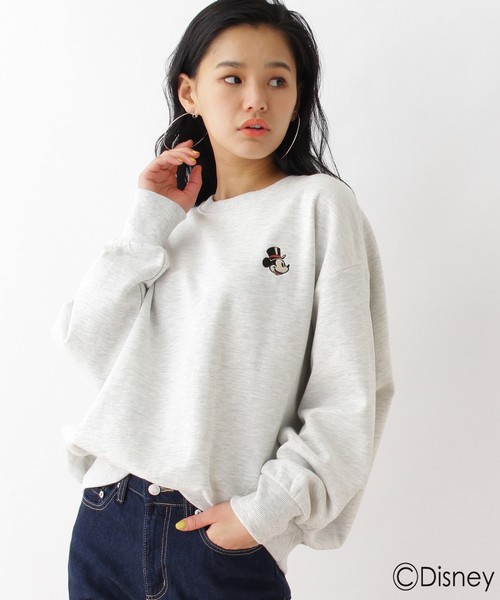 Ozoc オゾック の ビッグシルエットトレーナー ミッキーマウス パーカー Wear