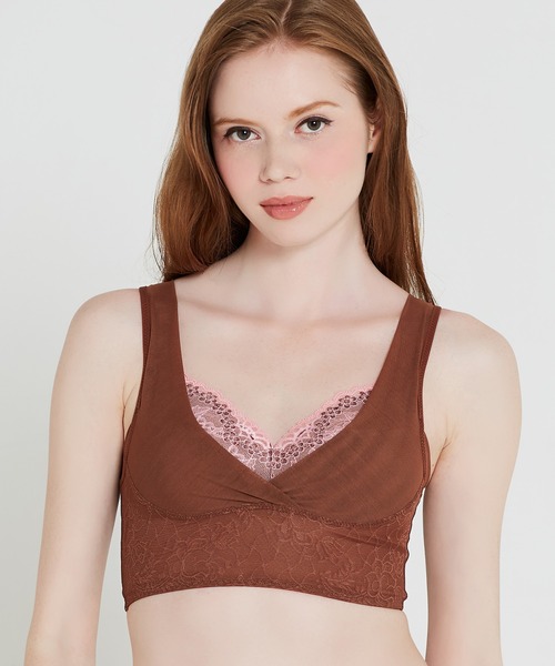 HEAVEN Japan（ヘヴンジャパン）の「夜寄るブラ(ナイトブラ)　ノンワイヤーブラジャー（ナイトブラ・レディース・ピンク/レモンイエロー/ブラック/レッド/ターコイズブルー/ベージュ系その他/パープル/ブルー/チェリーピンク/エメラルド/ワインレッド/ライトグレー系1/ピンク系/ライトグリーン/ローズ/バーガンディー/ライトブルー/ベージュ/ライトパープル/ブラウン・S/L/M/LL/3L/XS/SG/MG/LG/LLG/3LG/SGG/LGG/4LG/LLGG/MGG/4L）」の3枚目の写真