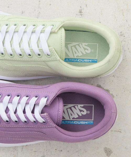 VANS(バンズ)の「【国内exclusive】 <VANS(バンズ)>∴ OLD SKOOL LITE/オールドスクール о(スニーカー・レディース・ライム/ライラック・4h/6/6h/5h/5)」の3枚目の写真