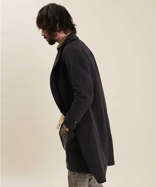 UNITED TOKYO　ダブルチェスターコート　黒 超撥水 SUPER 140's ダブルチェスターコート(1 DARK GREY