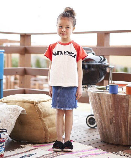 BREEZE（ブリーズ）の「フレアラグランロゴTシャツ（Tシャツ/カットソー・キッズ・ブラック/レッド・120/100/90/110/140/80/130）」の9枚目の写真