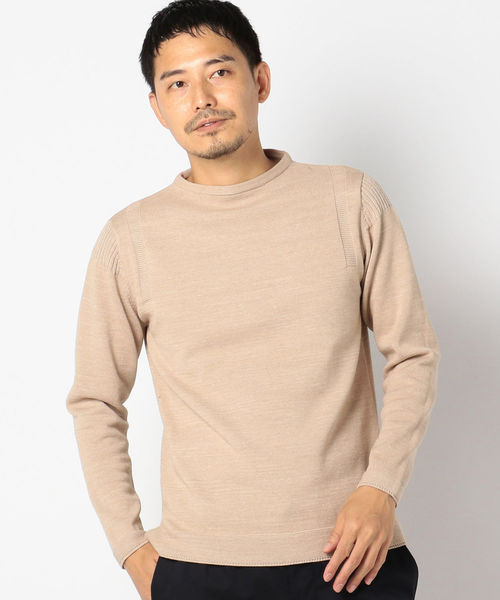 SHIPS（シップス）の「SC: コットン/ウール AMOSSA(R) ボートネック ニット（ニット/セーター・メンズ・ベージュ系その他/イエロー系その他2/ネイビー/ダークブルー/コバルトブルー・SMALL/MEDIUM/LARGE/X-LARGE）」の11枚目の写真