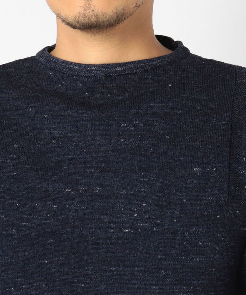 SHIPS（シップス）の「SC: コットン/ウール AMOSSA(R) ボートネック ニット（ニット/セーター・メンズ・ベージュ系その他/イエロー系その他2/ネイビー/ダークブルー/コバルトブルー・SMALL/MEDIUM/LARGE/X-LARGE）」の18枚目の写真