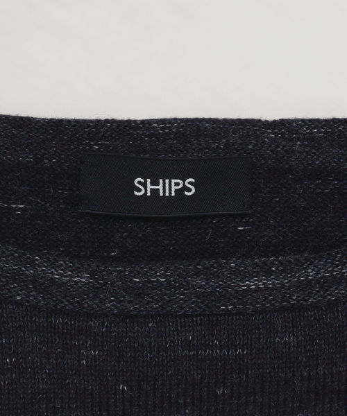 SHIPS（シップス）の「SC: コットン/ウール AMOSSA(R) ボートネック ニット（ニット/セーター・メンズ・ベージュ系その他/イエロー系その他2/ネイビー/ダークブルー/コバルトブルー・SMALL/MEDIUM/LARGE/X-LARGE）」の21枚目の写真