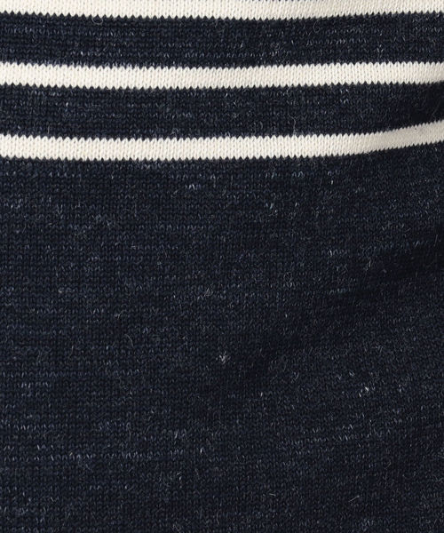SHIPS（シップス）の「SC: コットン/ウール AMOSSA(R) ボートネック ニット（ニット/セーター・メンズ・ベージュ系その他/イエロー系その他2/ネイビー/ダークブルー/コバルトブルー・SMALL/MEDIUM/LARGE/X-LARGE）」の9枚目の写真